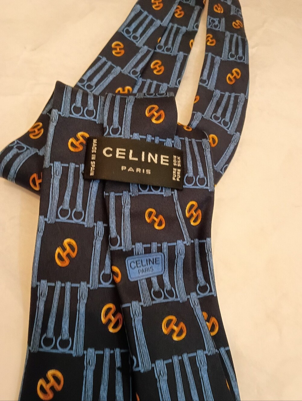 CELINE Paris Silk Horsebit Silk  Pattern